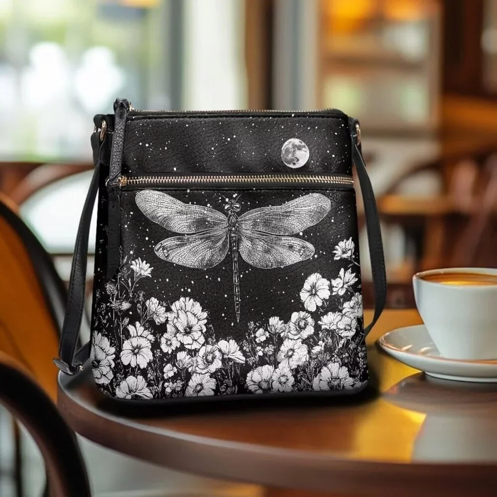 Leather Purse for Women Small Zippered Crossbody Travel Handbag